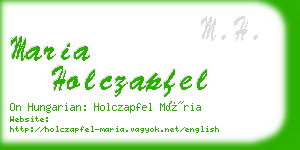 maria holczapfel business card